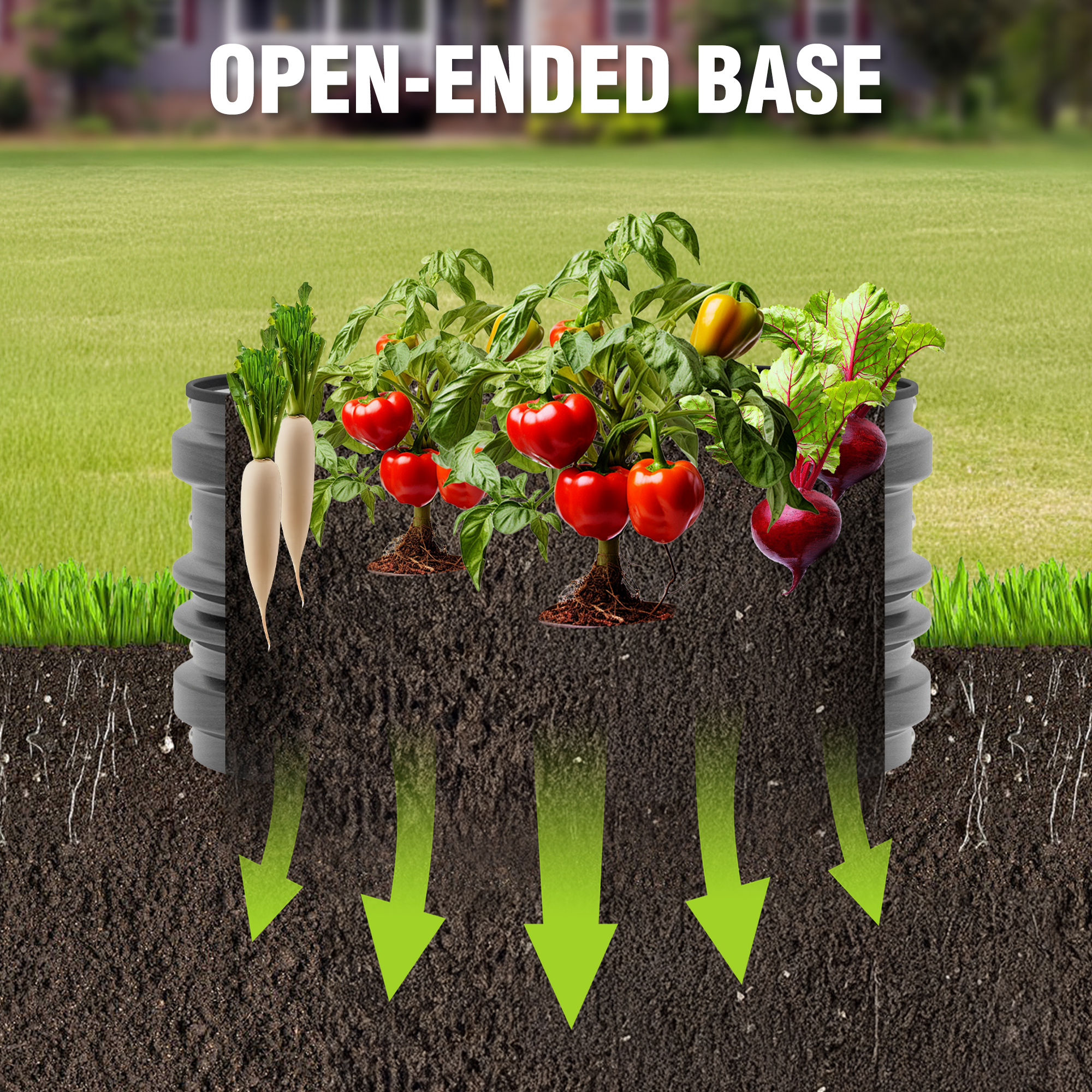 WORKPRO 3PK 2x2x1ft Outdoor Galvanized Raised Garden Bed Kit, Rust & Corrosion Protection, Easy Assembly, Safe Edge, Ideal for Vegetables & Flowers, Dark Gray - Image 5