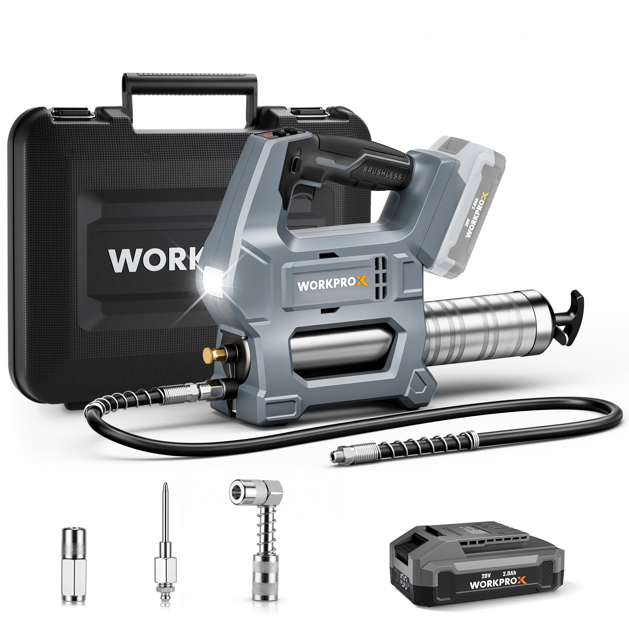 WORKPROX Electric Grease Gun, 10000 PSI, 4.2 oz/min - Image 2