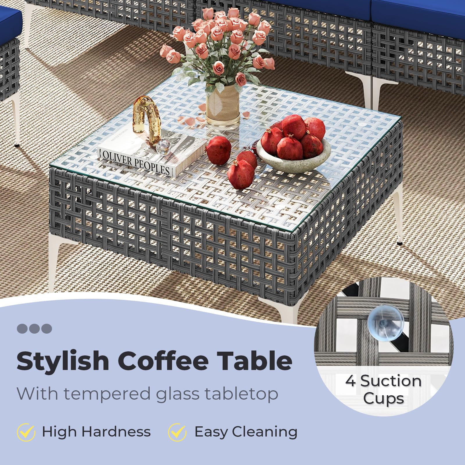 Tangkula 7 Piece Outdoor Furniture Set - Image 6
