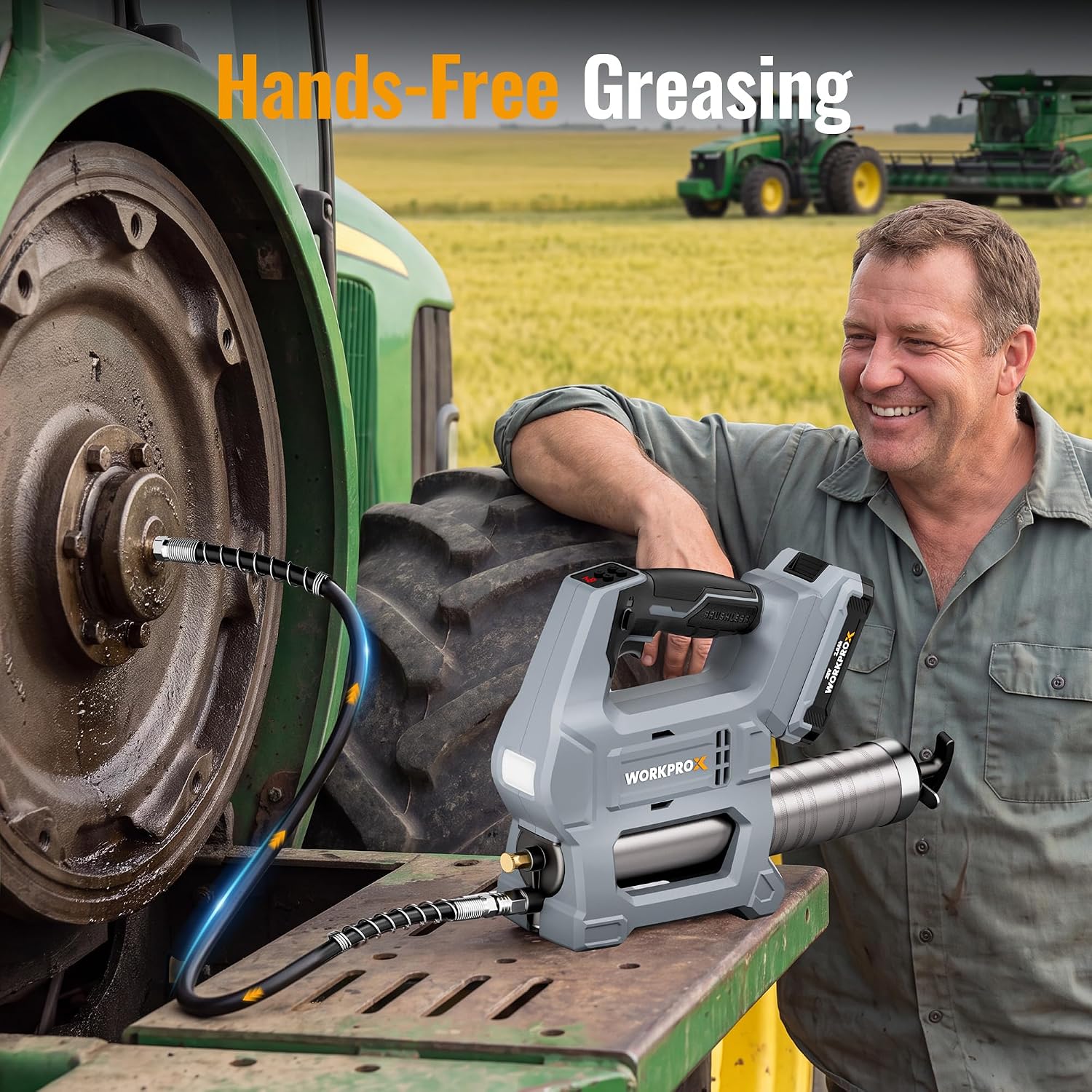WORKPROX Electric Grease Gun, 10000 PSI, 4.2 oz/min - Image 6