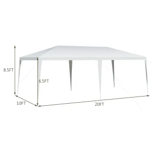 Costway 10'x20' Outdoor Party Wedding Tent Heavy Duty Canopy Pavilion