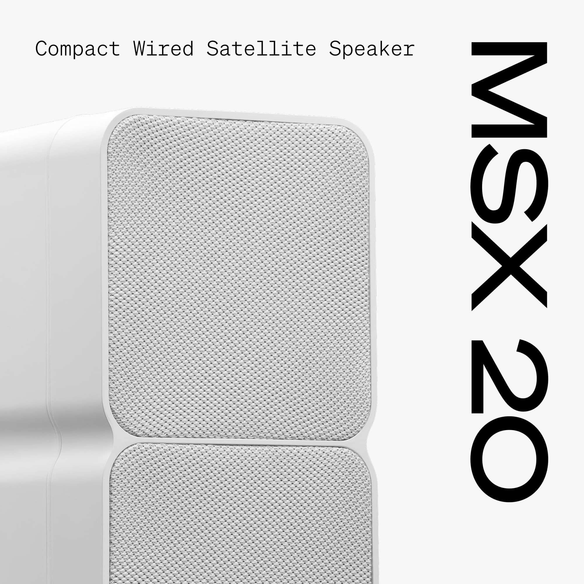 Cambridge Audio MSX 20 – Ultra Compact Range Wired Satellite Bookshelf and Desktop Surround Speaker with BMR Technology, Includes Keyhole for Wall/Stand Mounting - Amplifier Required – White - Image 2