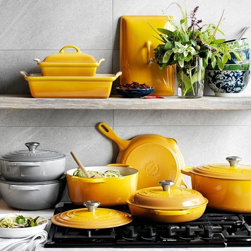 20-piece Signature Cast Iron Cookware Set,10.25′′ Skillet,1.75-quart Saucepan with Lid - Image 2