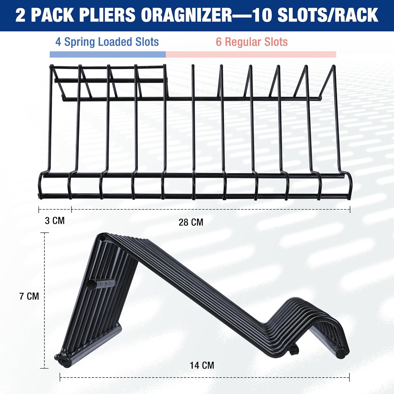 WORKPRO Pliers Set, 20-Piece Pliers Set with 2-pack Organizer Rack | Channel Locks Plier and Vise Grip Plier Assortment - Image 3