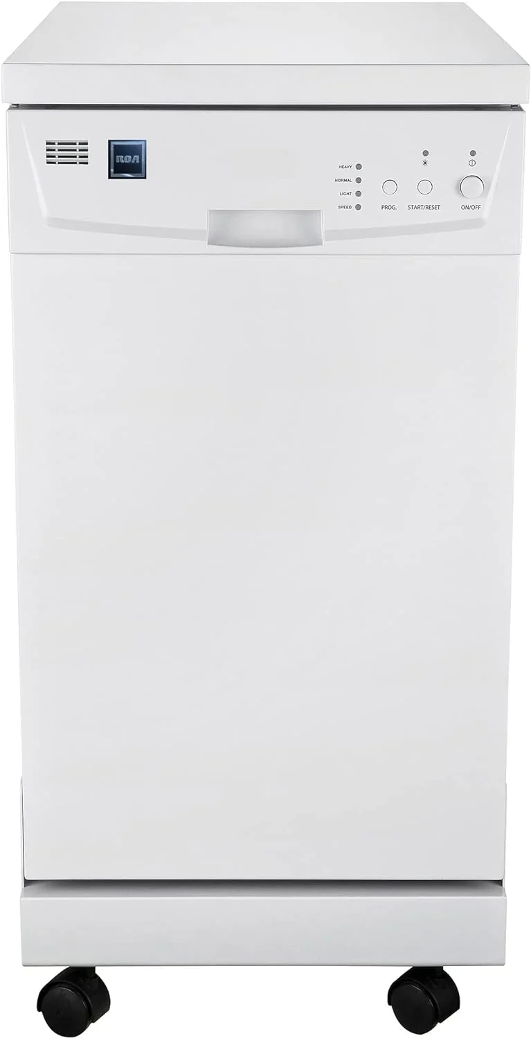 Portable Dishwasher, 18in Wide, 8 Place Settings Capacity, White - Image 8