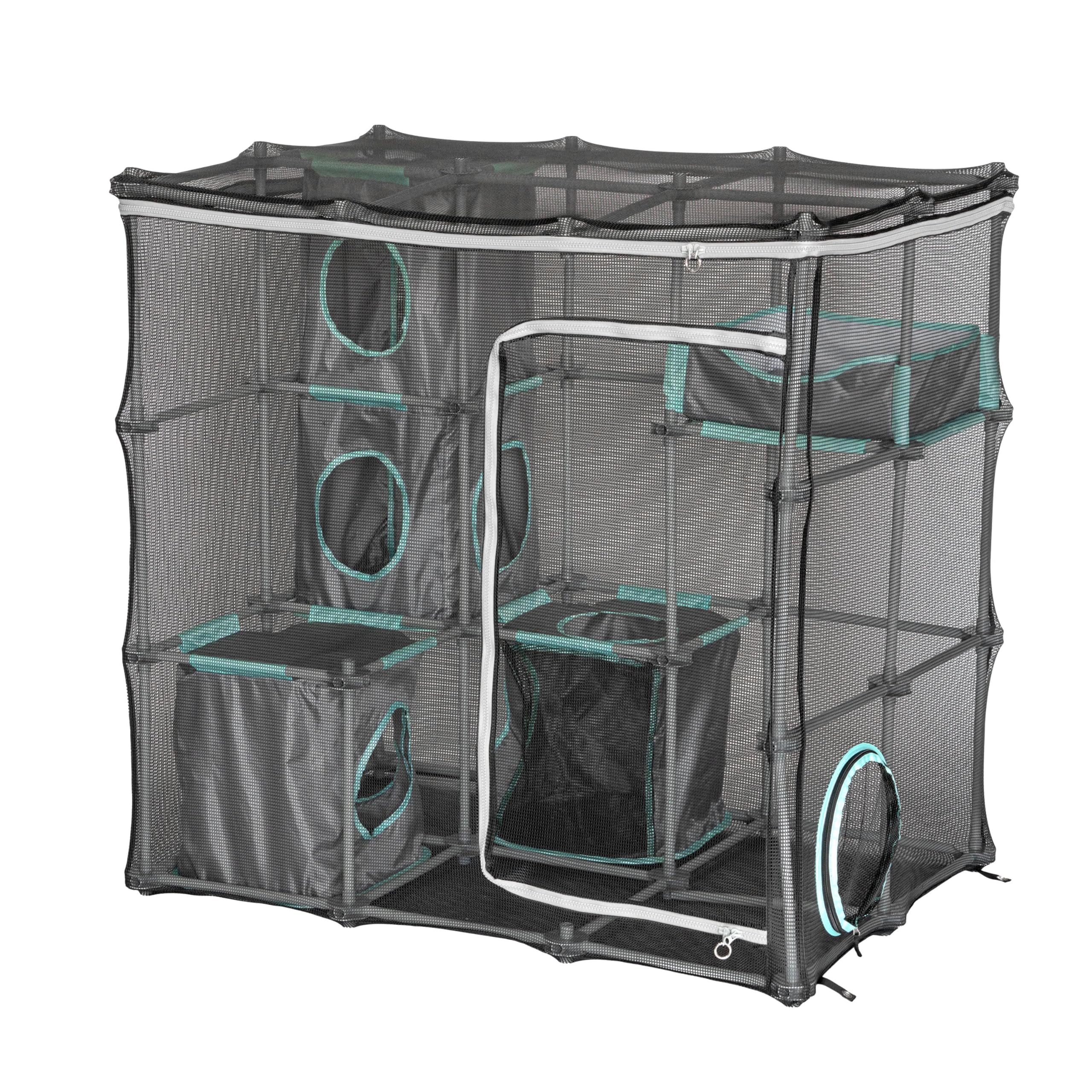 Kitty City Outdoor Catio Furniture & Play Kits for Cats - Outdoor Mega Kit, Exterior Cat Enclosure & Playpen, Catio for Enclosed Outside or Indoor Exploring, Kitten Exercise Pen or Kennel, Kitty Tent - Image 3