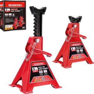 WORKPRO 3 Ton Jack Stands with Double Lock, 6000 LBS Capacity, 1 Pair