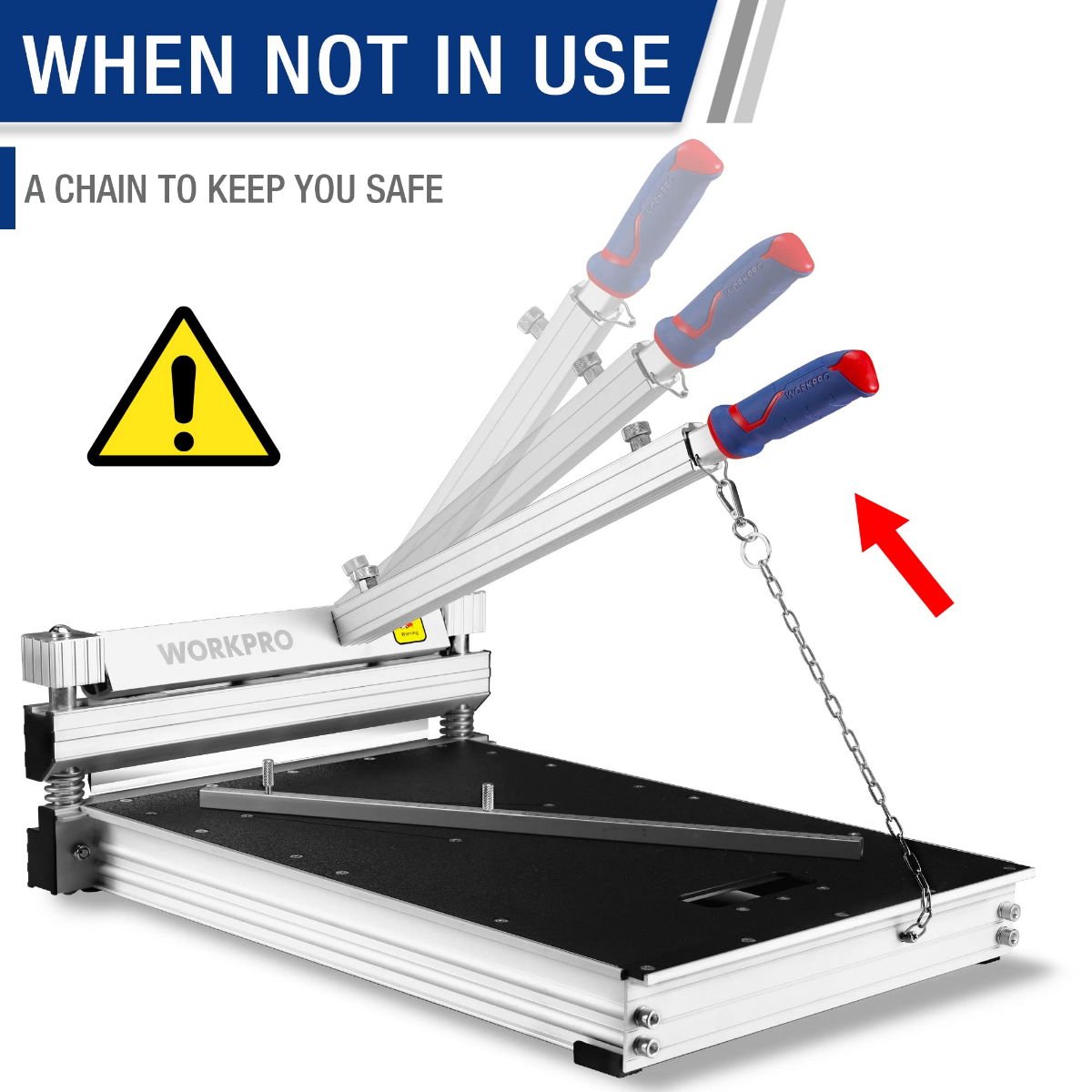 WORKPRO 13" Laminate Vinyl Floor Cutter - Image 5