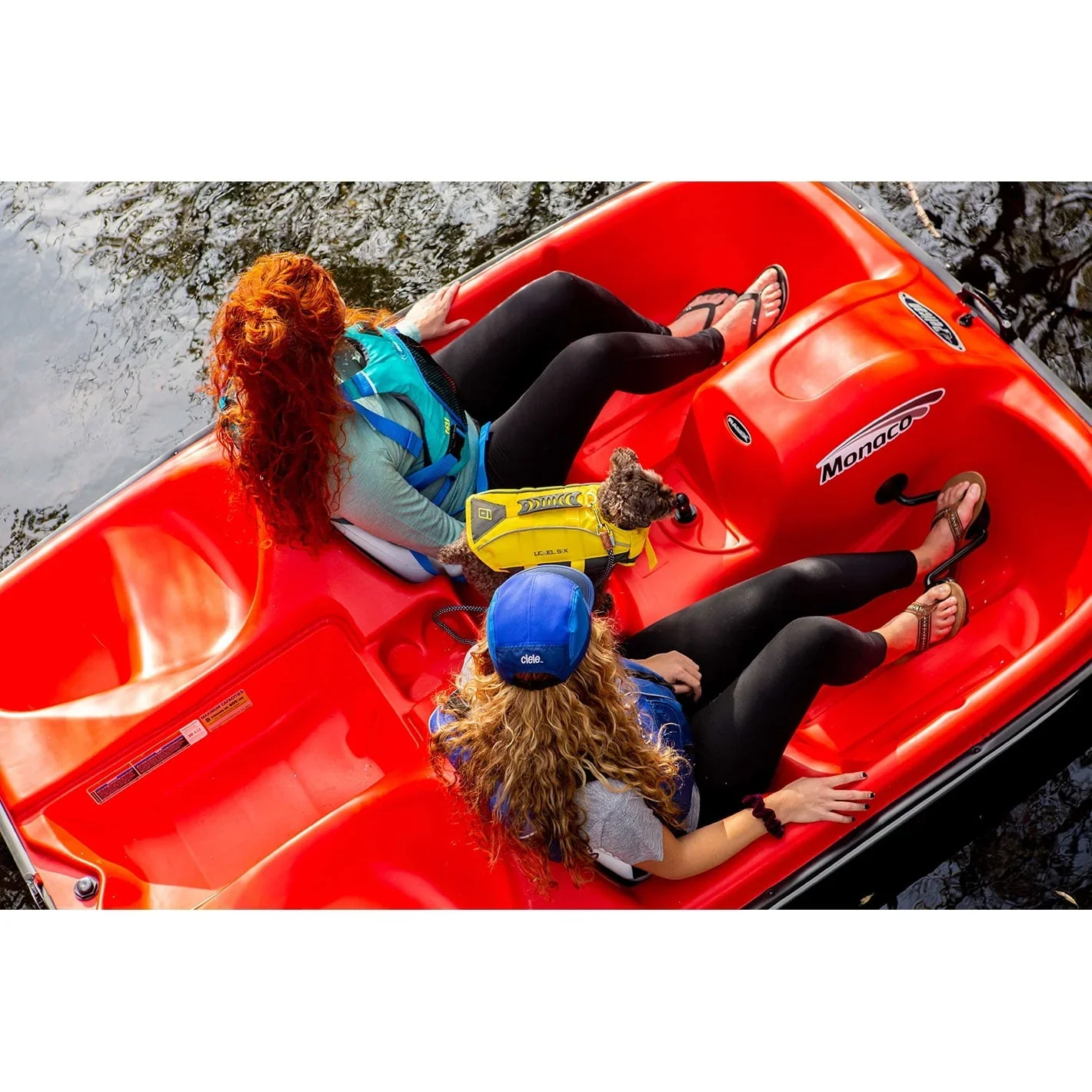 Pelican Sport - PEDAL BOAT MONACO - Adjustable 5 Seat Pedal Boat, Red/White - Image 5