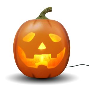 Jabberin' Jack Motion Sensor 12 Inch XL Talking Animated Orange Pumpkin with Built in Video Projector and Speaker Includes 80 Minutes of Content Product gallery