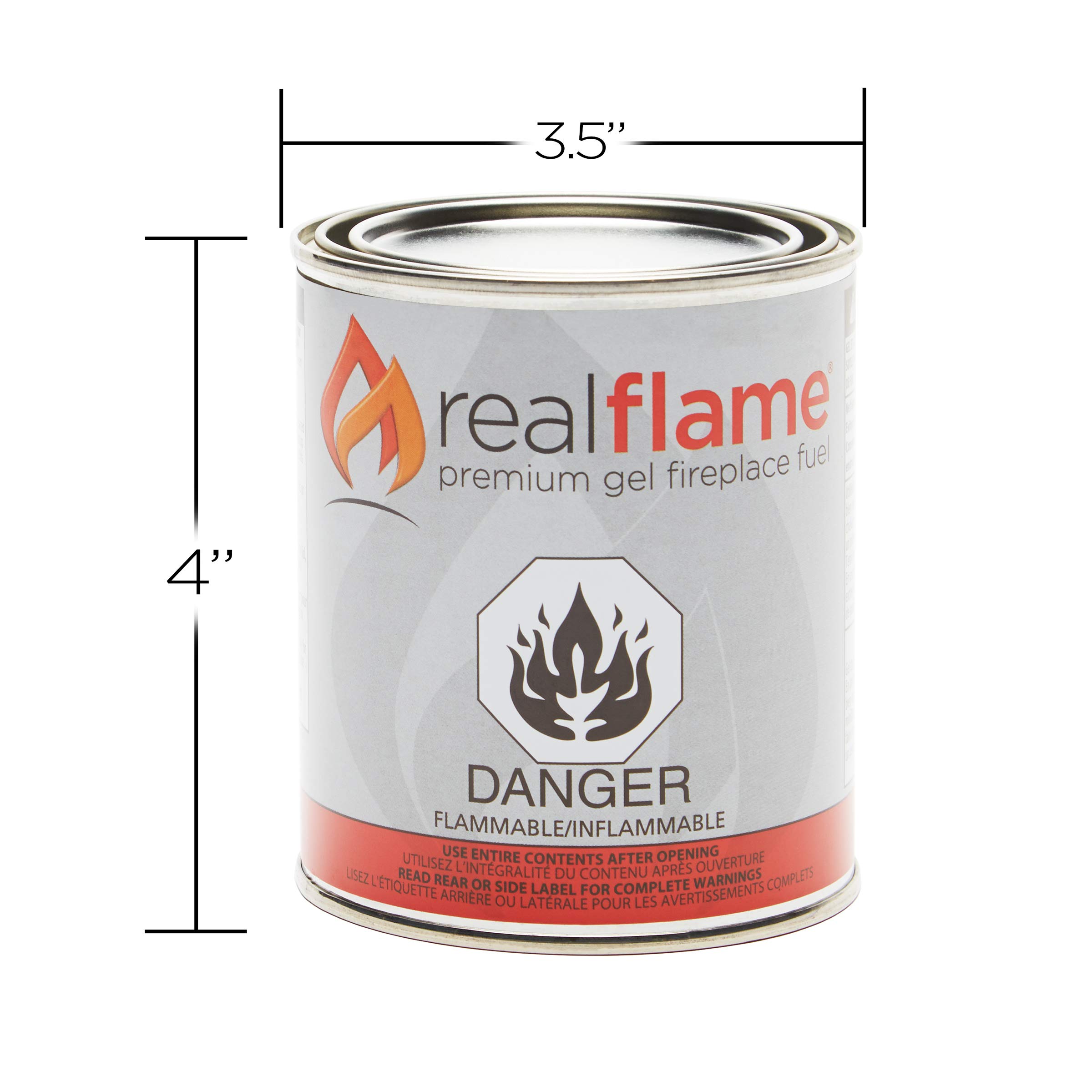 Real Flame Gel Fuel Cans - 24-Pack - Gelled Isopropyl Alcohol for Indoor or Outdoor Fireplaces - Image 4