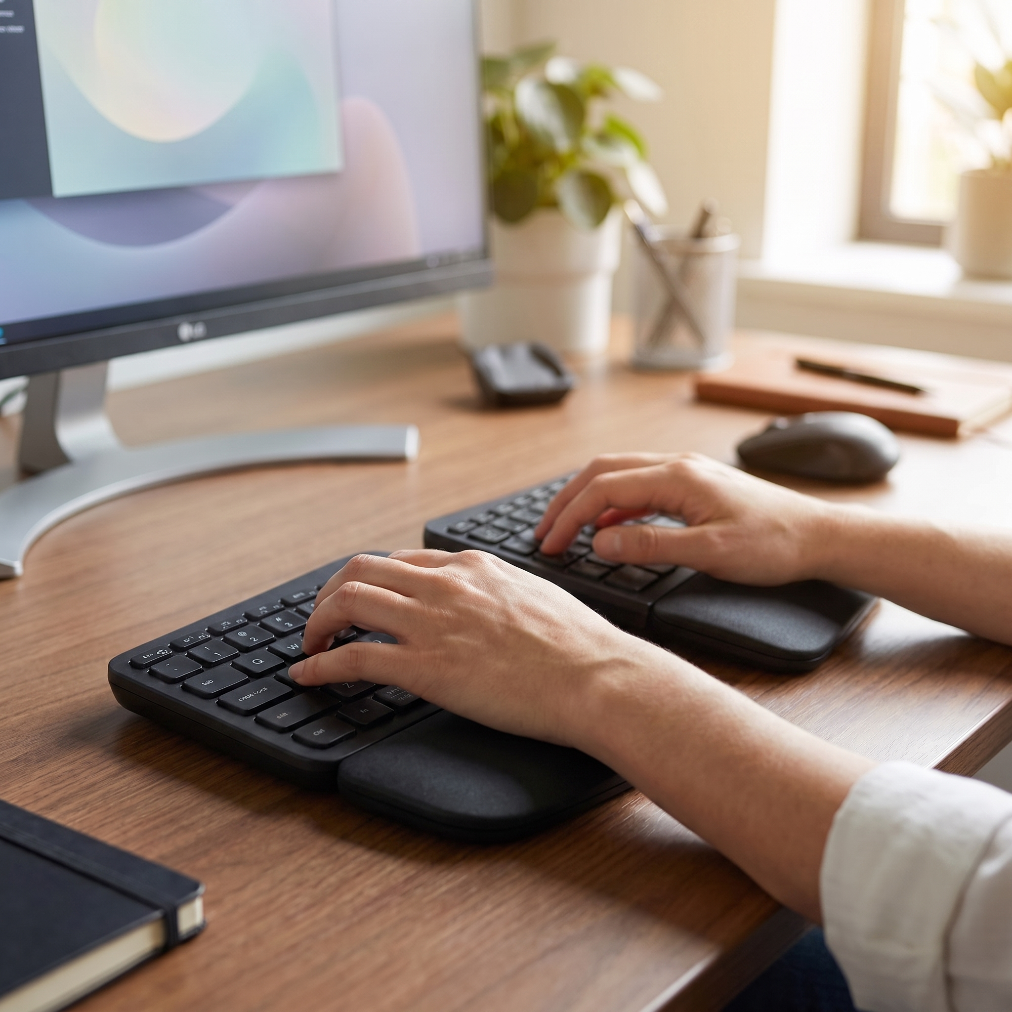 Stylish Ergonomic Keyboard for Desk Use - Image 5