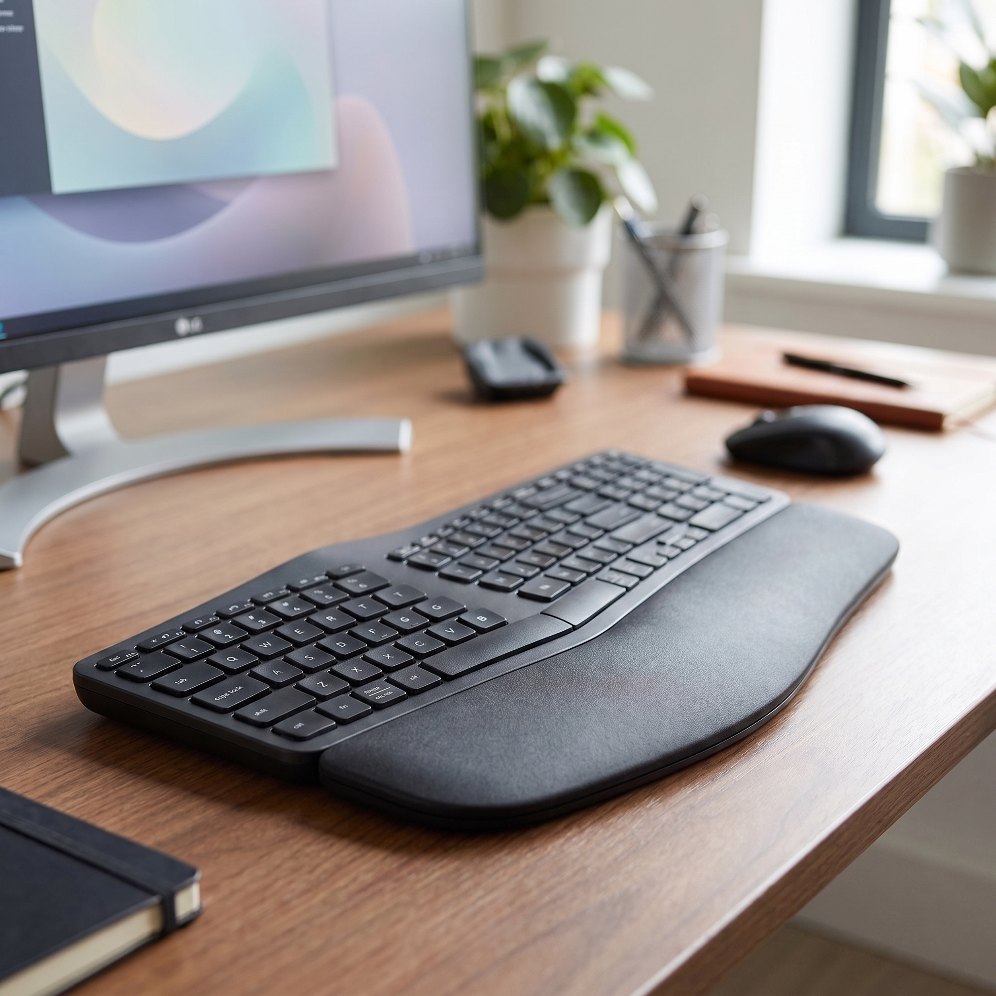 Stylish Ergonomic Keyboard for Desk Use - Image 2