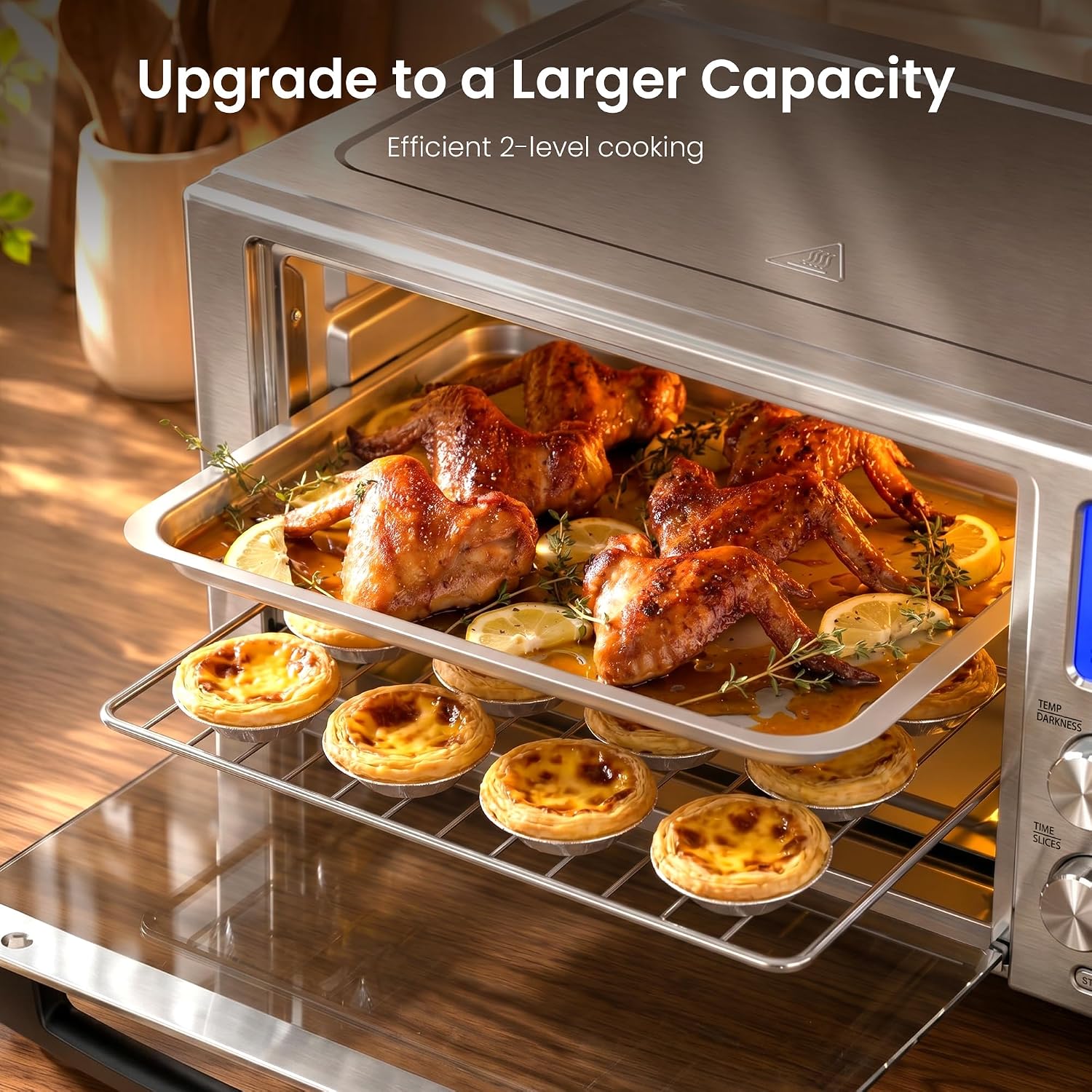 Kismile 12-in-1 Air Fryer Toaster Oven Combo 24122KAF0 - Image 3