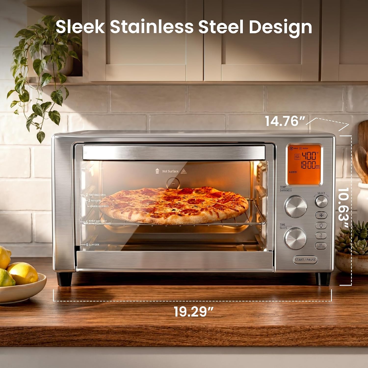 Kismile 12-in-1 Air Fryer Toaster Oven Combo 24122KAF0 - Image 6