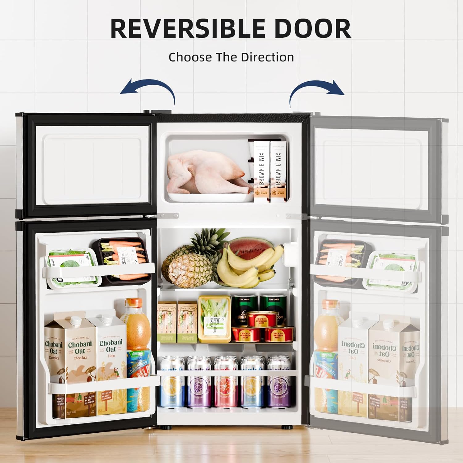 Kismile 2.45 Cu.Ft Mini Fridge with Freezer RE5870 - Image 13