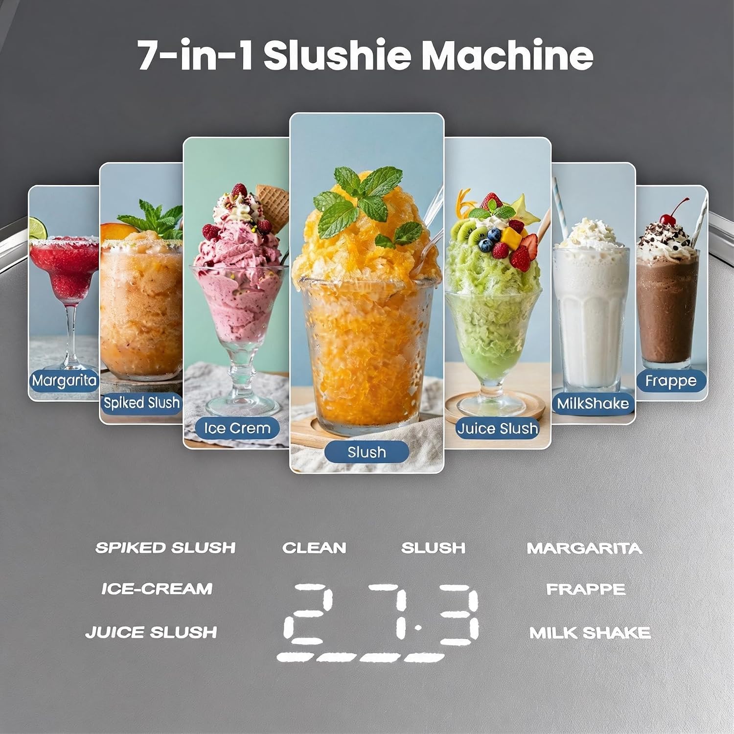 Kismile 3 in 1 Slushie Machine for Home BM0412 - Image 6