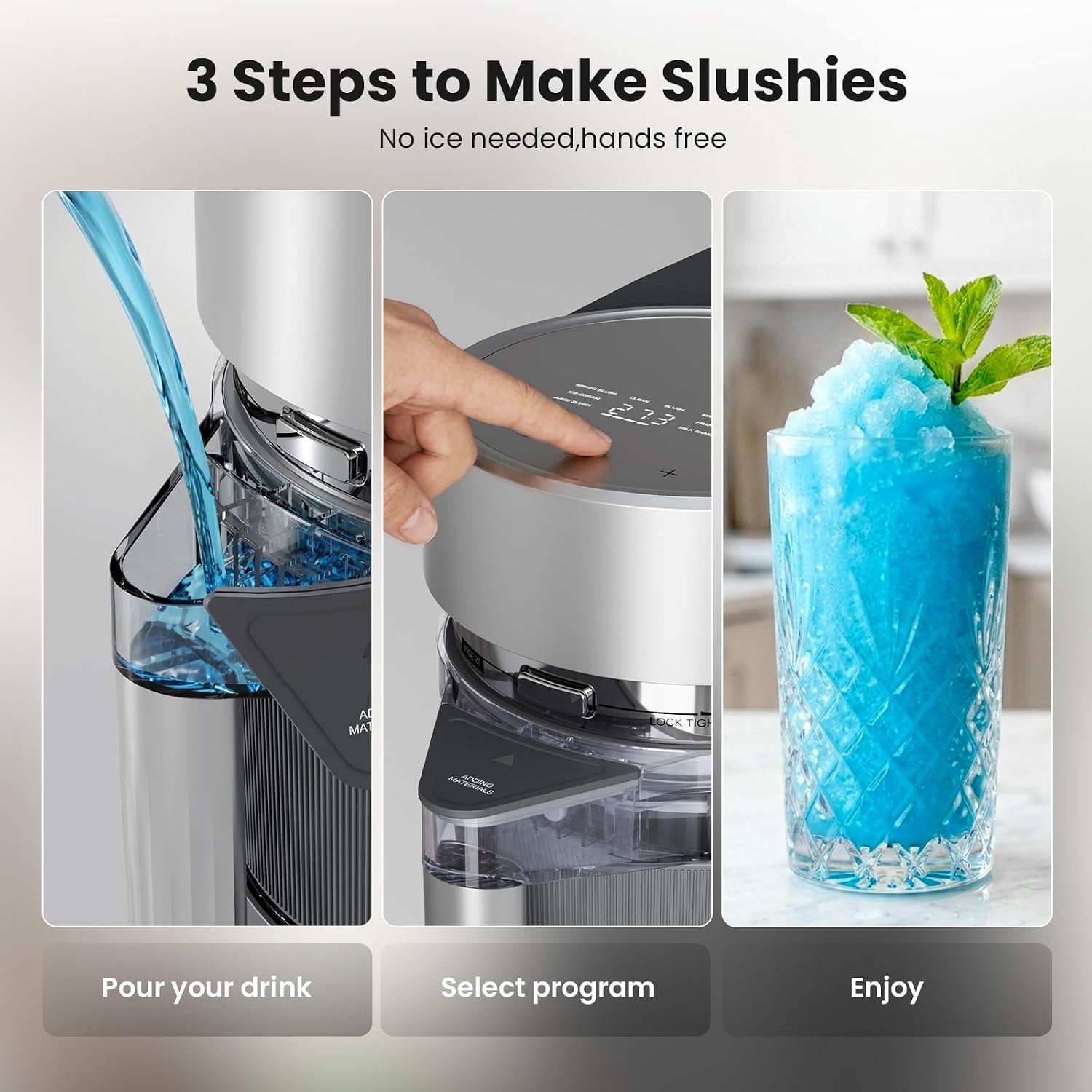 Kismile 3 in 1 Slushie Machine for Home BM0412 - Image 4
