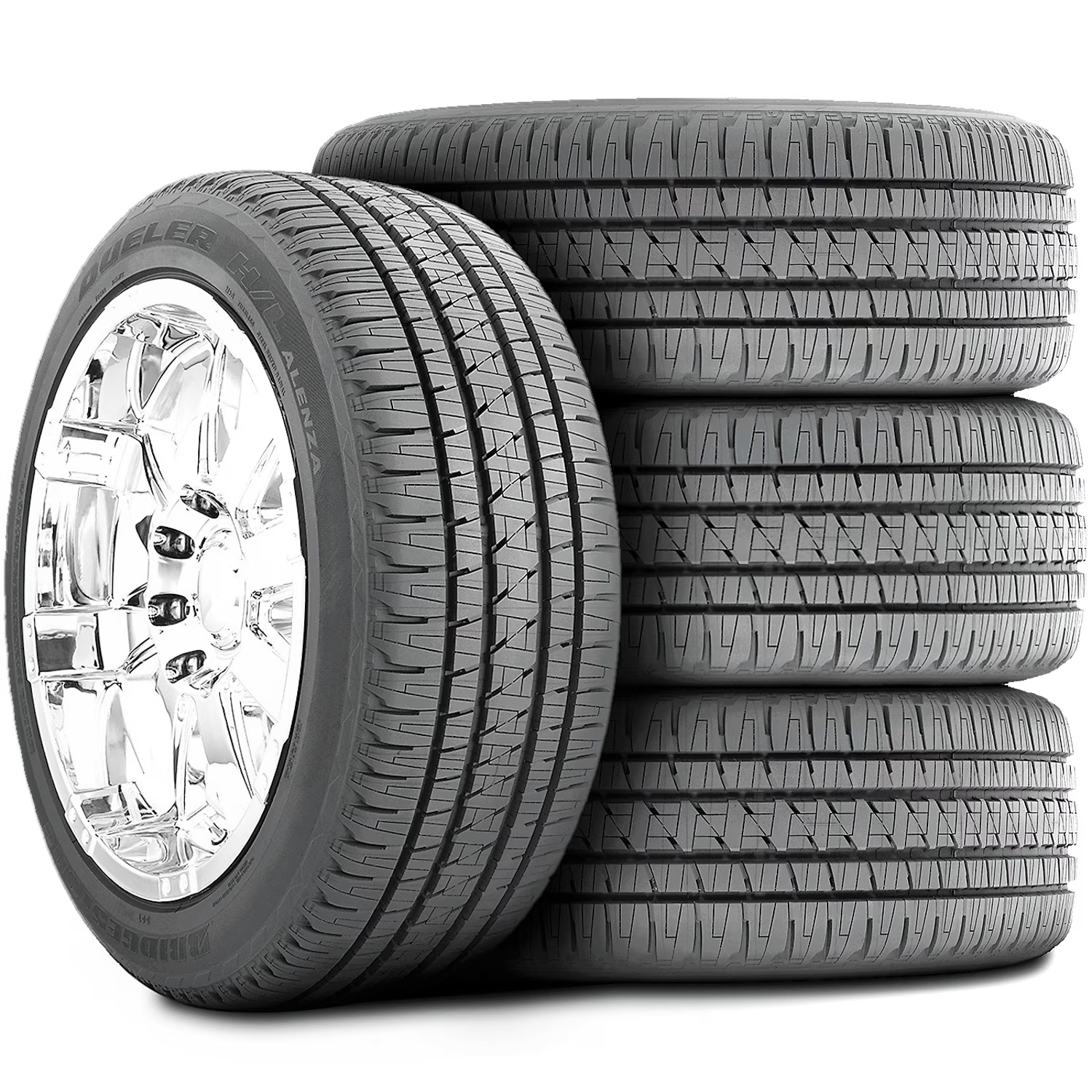 Set of 4 (FOUR) Bridgestone Dueler H/L Alenza 275/55R20 113H AS A/S All-Season Tires