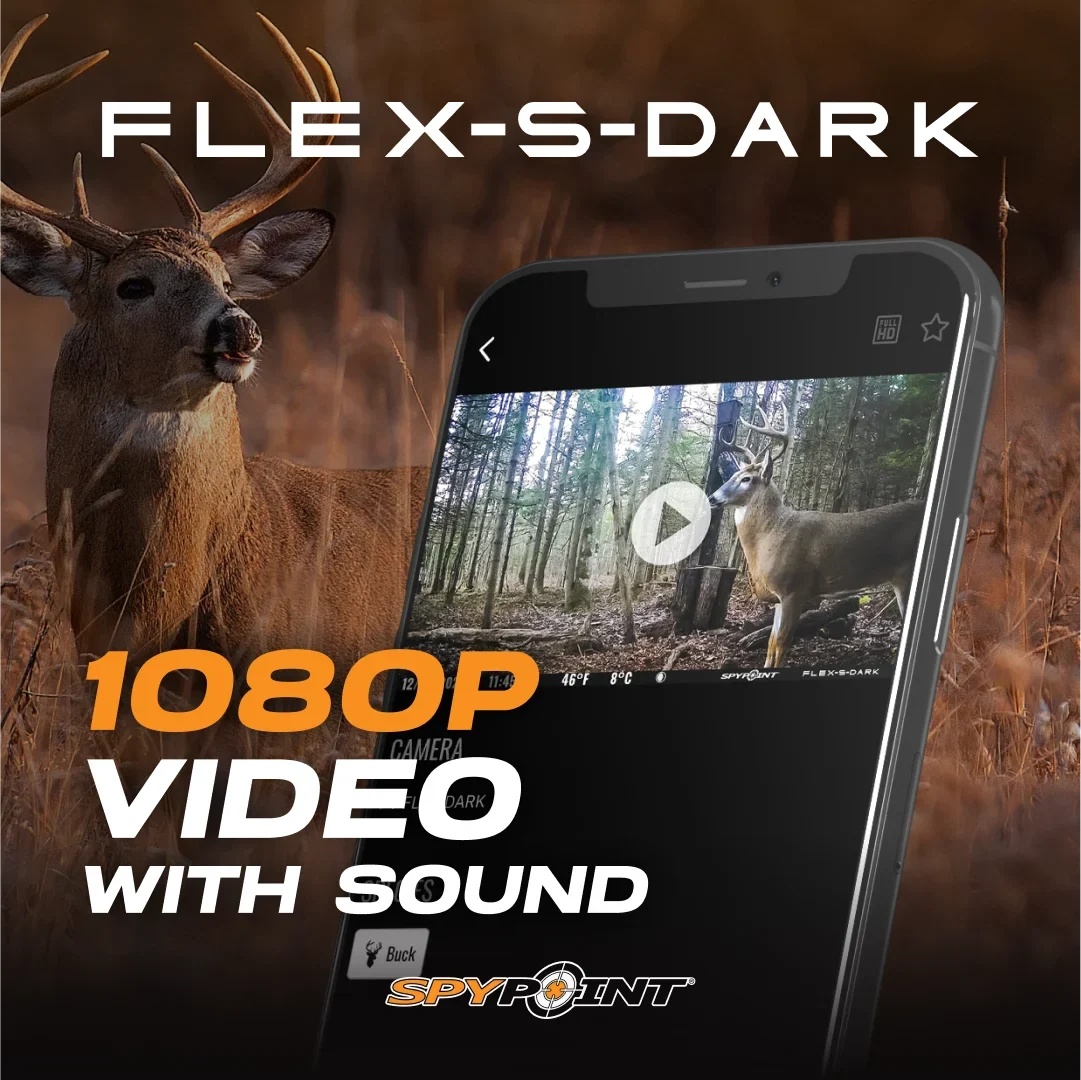 SPYPOINT Flex - S Dark Solar Outdoor Cellular Trail Camera - Integrated Solar Panel, No WiFi Needed, Night Vision - Image 5