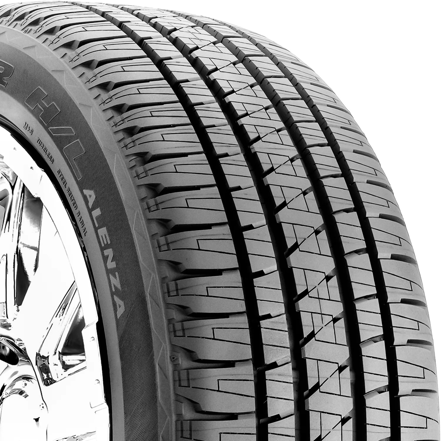 Set of 4 (FOUR) Bridgestone Dueler H/L Alenza 275/55R20 113H AS A/S All-Season Tires - Image 2