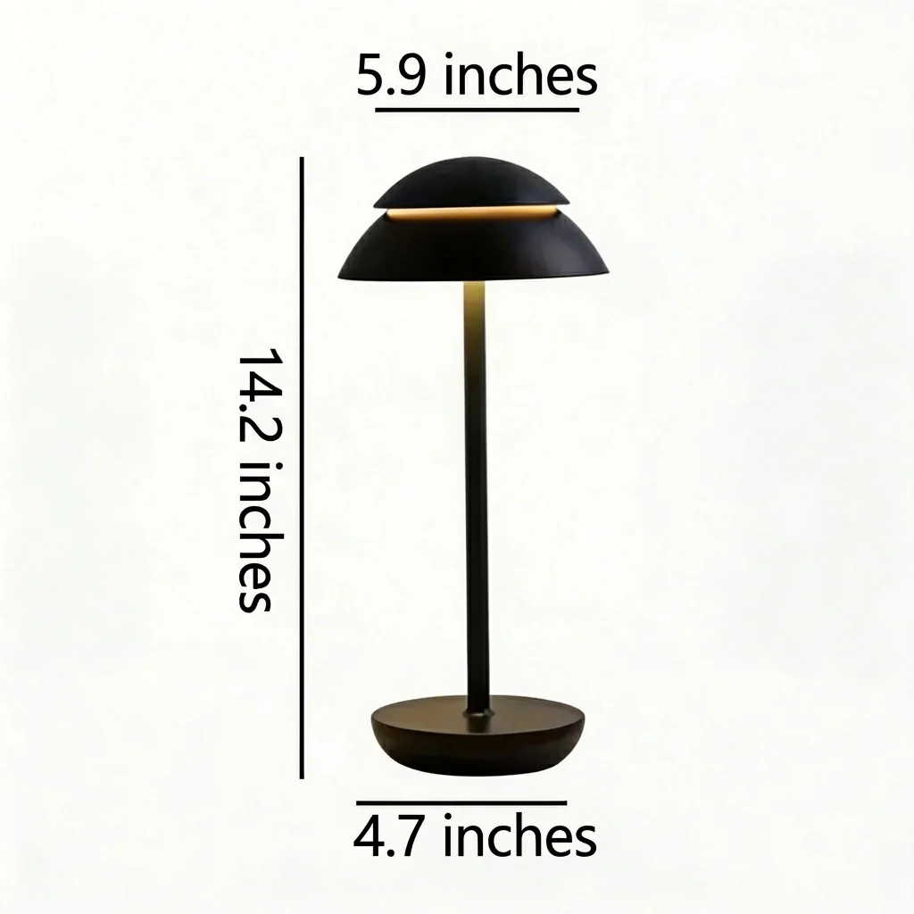 Touch-Controlled Cordless Mushroom-Shaped Table Light - Image 8